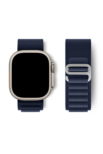 Choice21 42-44-45-49-S10 46 مم أزرق داكن 17 حلقة ألباين لسوار ساعة أبل ألترا ...