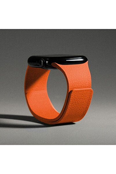 Choice12 سوار مغناطيسي برتقالي اللون للساعات، متوفر بأحجام 38، 40، 41، S10-42...