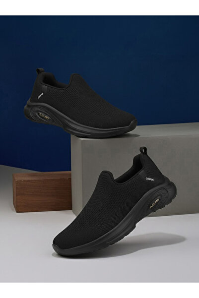 Campus حذاء رياضي رياضي أسود سهل الارتداء