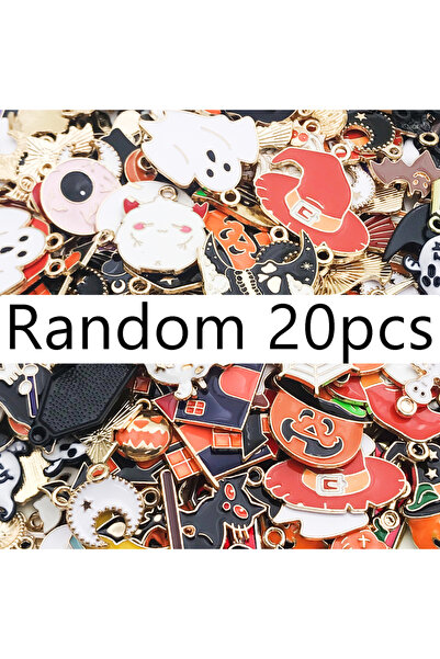 Choice3 SN482 Randomly Mix 10/20/30/40Pcs/Pack Halloween Charms Enamel Jewelr...