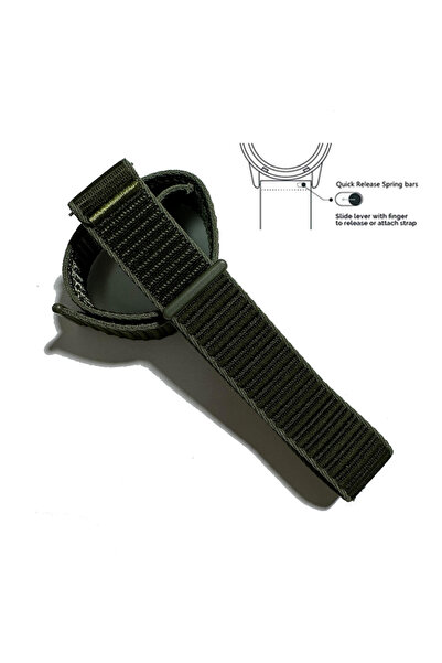 Choice8 حزام نايلون مطاطي بتصميم جديد من خشب التنوب مقاس 22 مم، مزود بخطاف وح...