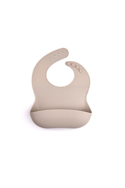 Choice3 مريلة أطفال من السيليكون الناعم المقاوم للماء، لون رمادي فاتح، مصنوعة...