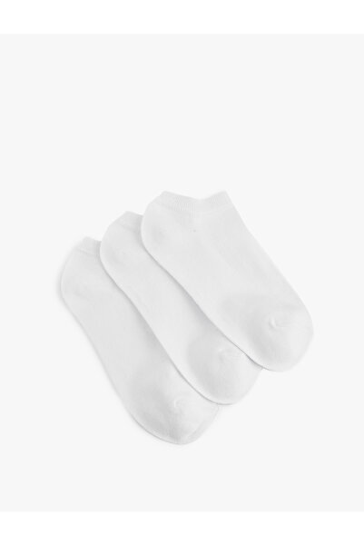 Koton 3-teiliges Basic-Set aus Booties-Socken aus Baumwolle