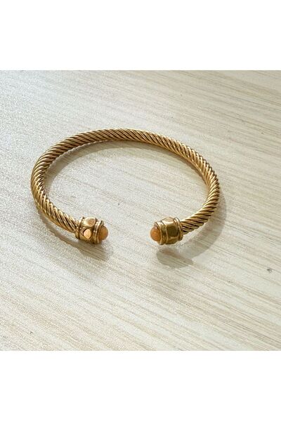 Choice9 58-60mm November 12 Month Color Natural Stone Bracelet Stainless Stee...