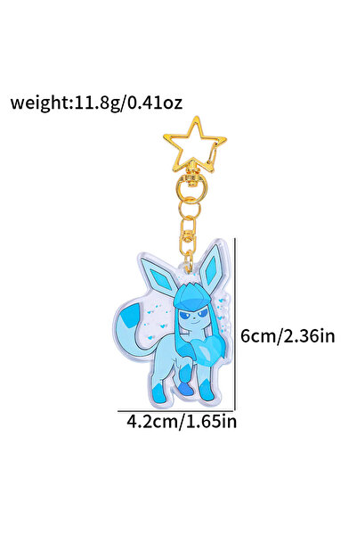 Choice5 SS0370-2 1pc/9pcs Pokemon Series Keychain - Cute Simple Design Bag Ba...