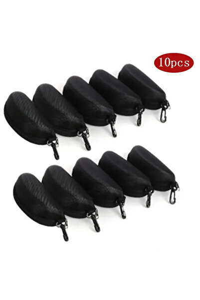 Choice1 علبة حماية نظارات شمسية محمولة بسحاب، سوداء اللون، 10 قطع (5/10 قطع)،...