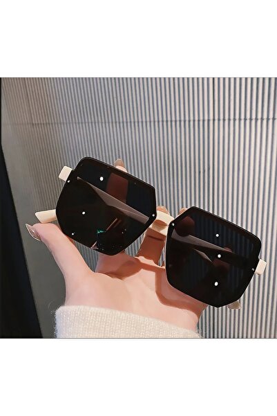 choice2 Beige Big Frame Vintage Sunglasses Women Men Brand Square Sun Glasses...