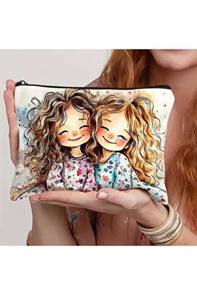 Choice 18X25cm Cute 1pc Cute Girls' Makeup Bag - Portable Linen Cosmetic Pouc...