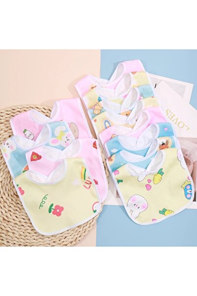 Choice mix Random 5pcs Baby Cartoon Snap Waterproof Bib Super Soft Baby Bib N...