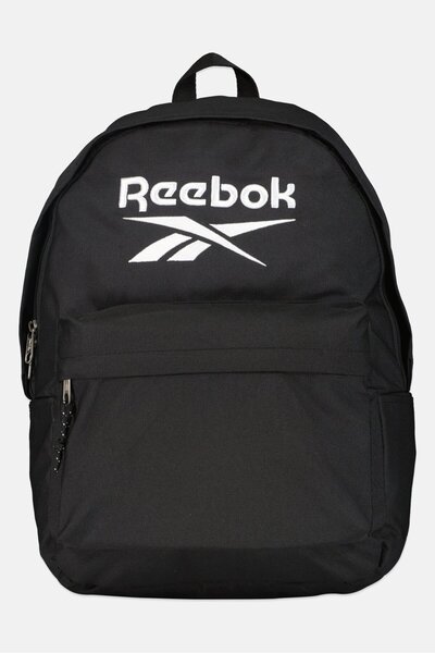 Reebok حقيبة ظهر بشعار العلامة التجارية للرجال، لون أسود