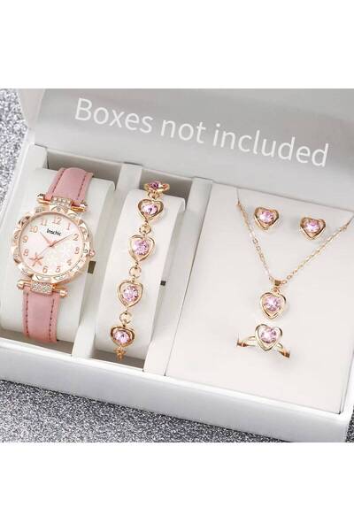 Choice 6PCS Set Without Box 6PCS/Set Fashion Flowers Dial Women's Quartz Watc...