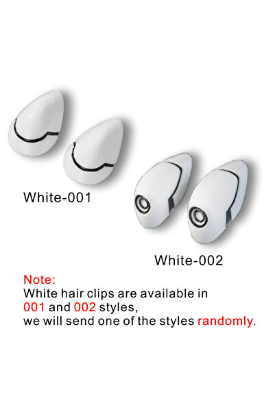 Choice زوج واحد من مشابك الشعر البيضاء لشخصية أسوكا لانغلي سوريو، ومشابك شعر ...