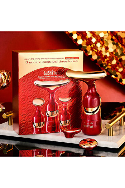 Choice1 red Micrurrent Facial Massager – Lift & Firm Skin, Reduce Wrinkles Fa...