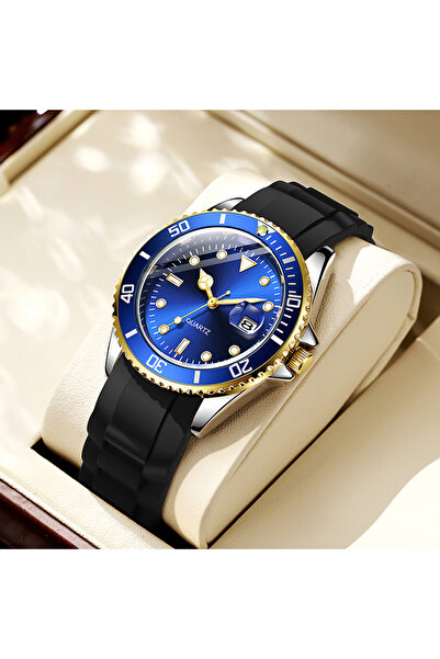 choice2 No Blue Japan Movement No Logo 40mm Rotating Bezel Strap Quartz Analog
