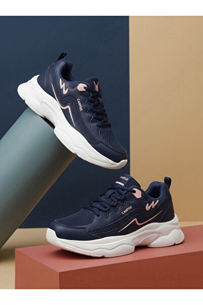 Campus Blue Low Top Lace-Up Sneakers