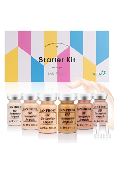 İconstar Bb Glow Lan Frost Starter Kit Kalıcı Fondöten Seti Bbglow 12şişe x 8ml