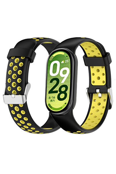 Choice5 For mi band 10 9 8 black yellow Sport strap For Mi Band10 9 8 strap T...