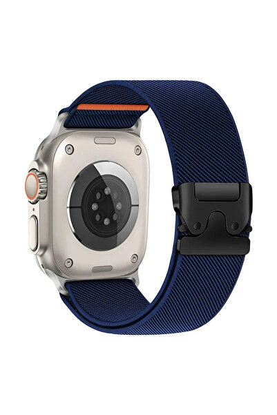 Choice4 أحزمة ساعة من قماش المظلات باللون الأزرق الداكن، متوفرة بأحجام 42 مم،...