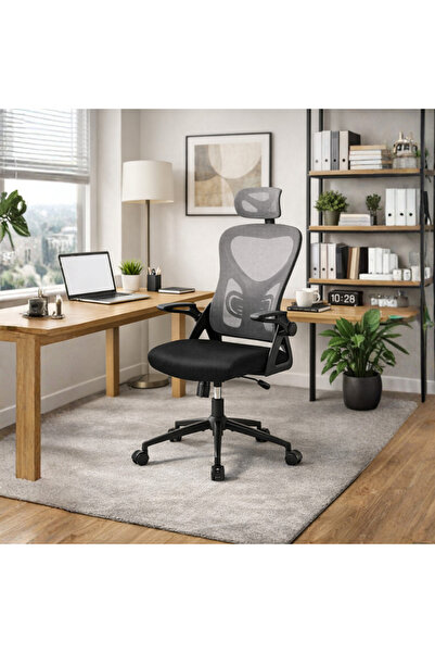 Adore Mobilya Action X Ergonomik File Sırtlı Yönetici ve Çalışma Koltuğu – Gri