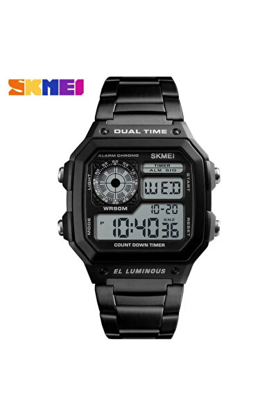 Choice7 ساعة سكيمي السوداء 1335 الرقمية للرجال، ساعة يد إلكترونية رياضية كلاس...