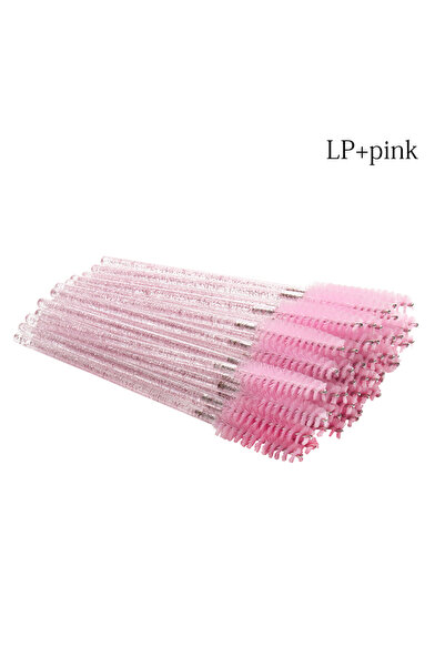 Choice11 100 LP pink 100/200pcs Crystal Eyelash Makeup Brush Eyelashes Extens...