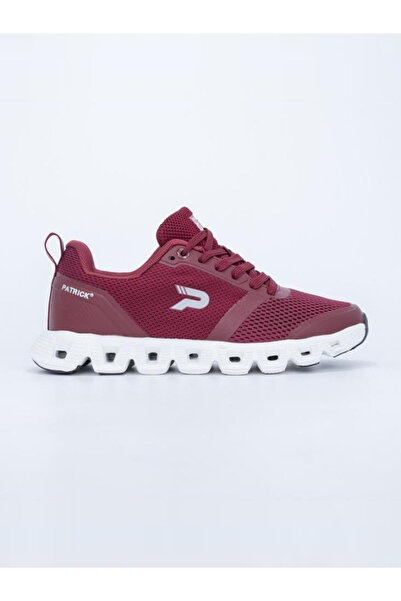 Patrick By Styli Red Mesh Running Sneakers