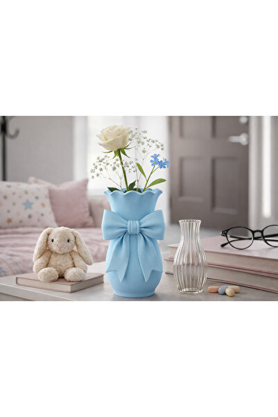 MİR STORE Decorative Vase with Bow Detail