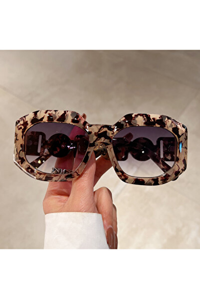 Choice as picture shows leopard-gradiet grey KAMMPT Vintage Oversize Sunglass...