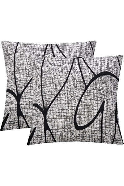 Jaotto Grey decorative pillowcases with pattern 45x45 cm