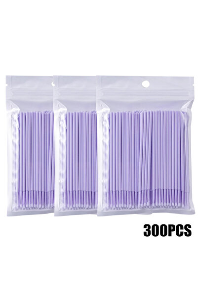 Choice11 300pcs LightPurple 300/2000pcs Cotton Swabs MicroBrush Eyelash Exten...