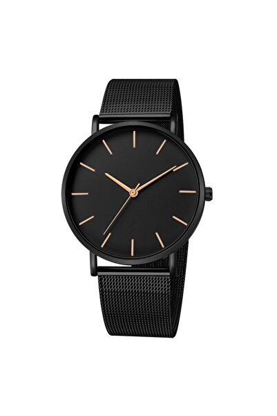 Choice ساعة روز فاشن فائقة النحافة بتصميم إبداعي، مصنوعة من الفولاذ المقاوم ل...