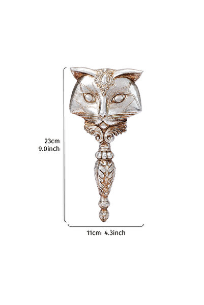 Choice hulijingmianBJ-yin 1PC, resin fox-shaped mirror decorative item, Makeu...