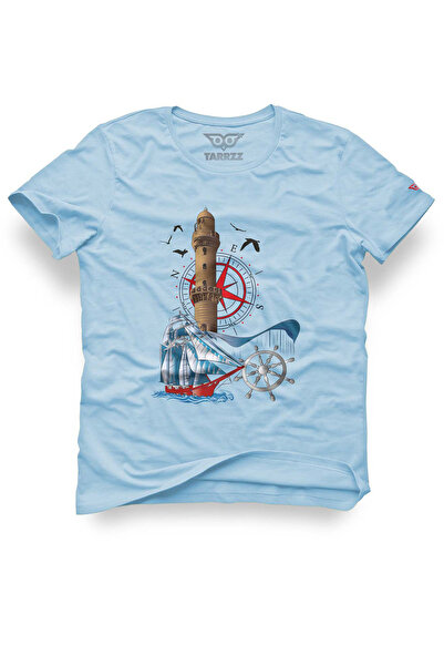 Tarrzzcom Unisex Design Tshirt Lighthouse Printed T-Shirt Sailor Tshirt