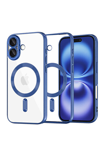 Techsuit Premium iPhone 16 Luxury Crystal MagSafe, Blue