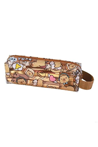 Choice Cappyland Cartoon Capybara Pencil Cases Cute Pen Bags Kawaii Zipper Pe...