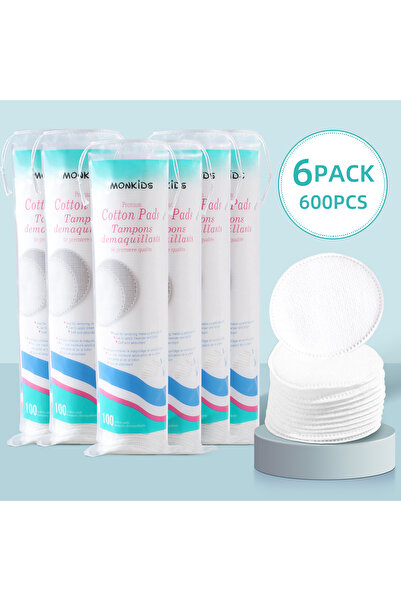 choice2 ٦٠٠ قطعة، ٢٠٠ قطعة من ضمادات قطن الدائرية الناعمة قابل للتنفس ، ضمادا...