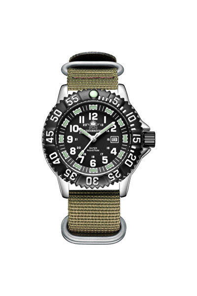 Choice4 ساعات ADDIESDIVE الرجالية الأنيقة ذات التصميم التناظري، بلون الكاكي، ...