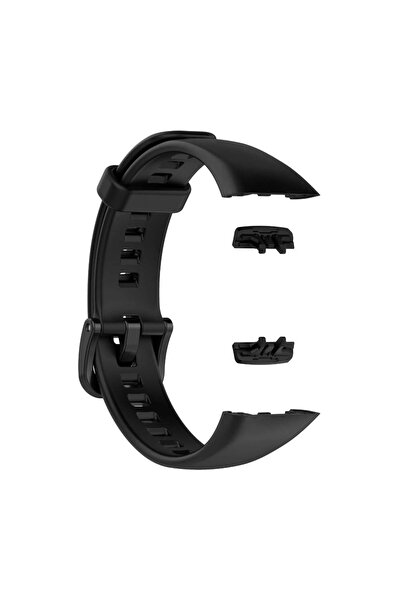 Choice6 سوار رياضي أسود من السيليكون الناعم لسوار هواوي باند 6 الذكي.