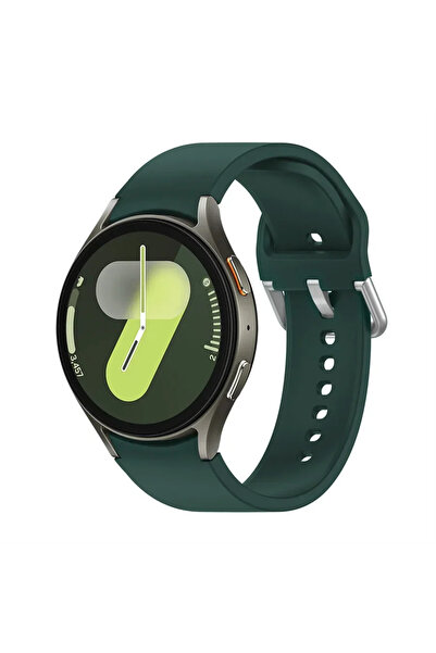 Choice25 سوار سيليكون كلاسيكي بلون الزيتوني رقم 03 لساعة Galaxy 4-4، متوافق م...