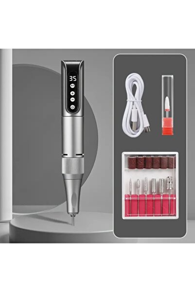choice2 قلم برد أظافر لاسلكي رمادي اللون بمنفذ USB من النوع C، بسرعة 35000 دو...