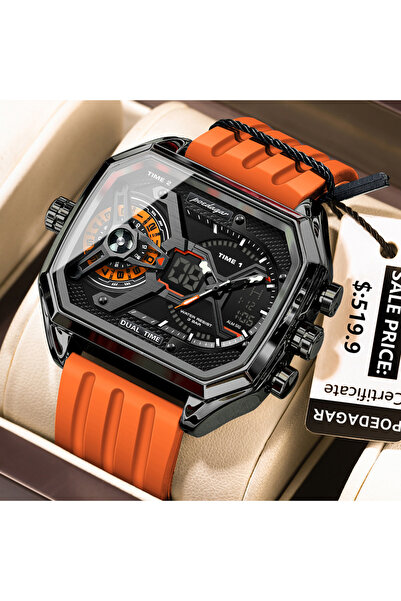 Choice E106 Black Black SL New Luxury Dual Display Men Clk Date Week Luminous...