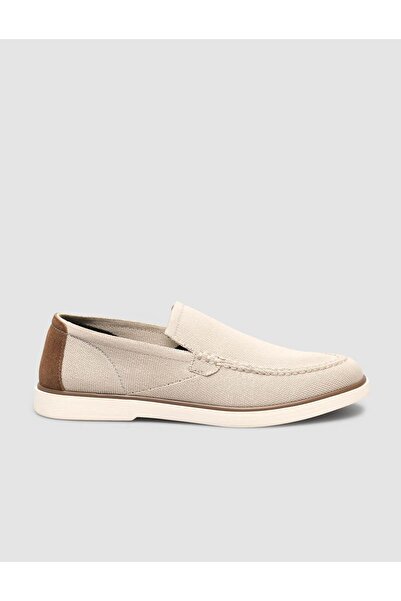 Cabani أحذية تريكو رجالية منسوجة من القش باللون البيج