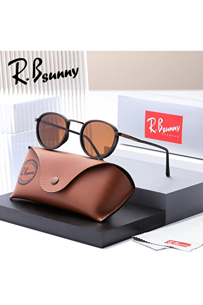 Choice Brown Brown Polarized Sunglasses Round Frame Men Women Design Retro UV...