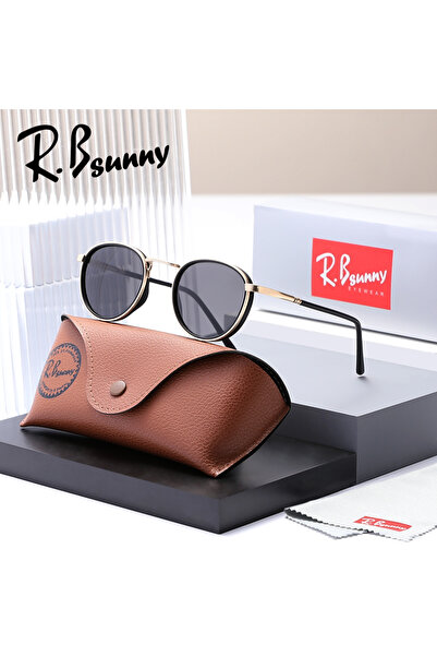 Choice1 Golden Gray Polarized Sunglasses Round Frame Men Women Design Retro U...