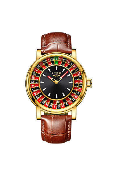 Choice4 ساعة LIGE Gold LIGE الجديدة الفاخرة والمبتكرة للرجال، بتصميم مستوحى م...