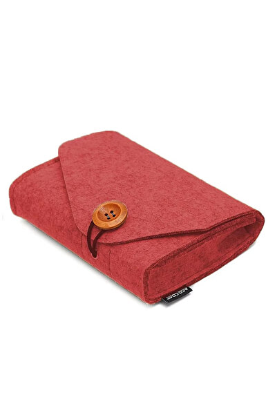 Choice3 حقيبة تخزين كابلات البيانات الصغيرة المصنوعة من اللباد الأحمر، حقيبة ...