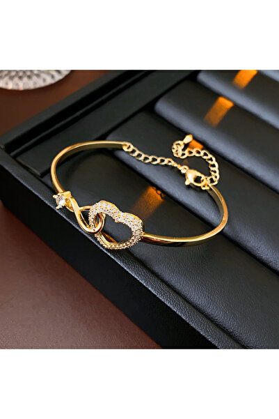 Choice1 HB1640-1 Zircon Heart Hollow Out Bracelet for Women Simple Versatile ...