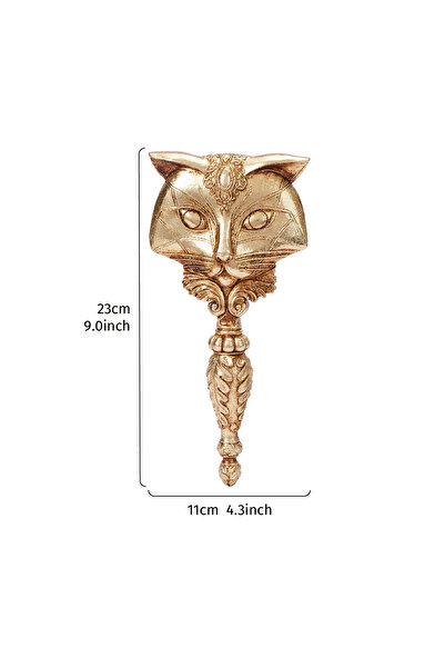 Choice1 hulijingmianBJ-jin 1PC, resin fox-shaped mirror decorative item, Make...