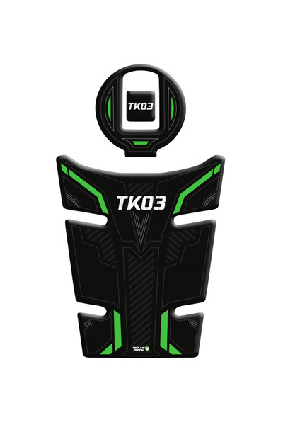 Redline Grafik Kuba TK-03 Yeşil Tank Pad Depo Kapak Pad