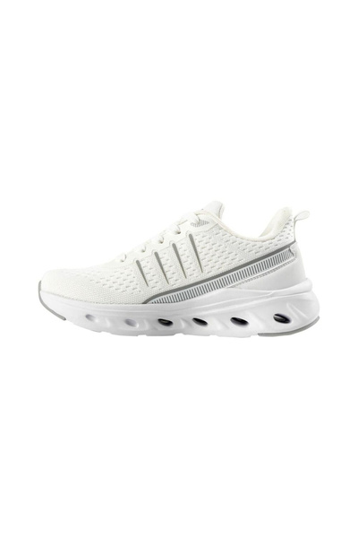 Patrick By Styli White Lace-Up Running Sneakers